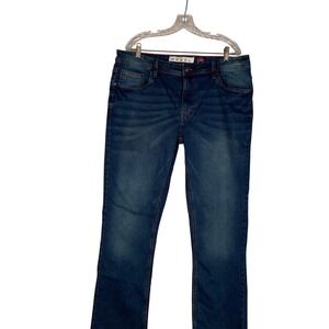 Artful Rebel Blue Wash Denim Jeans 36W 30L Straight Fit Men